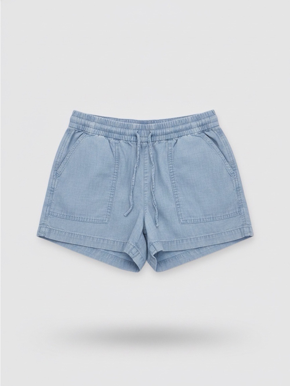 J.Crew Women’s Light Wash Chambray Pull-On Shorts 2” Inseam